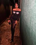 Crystal-bustier Off-shoulder  Mini Dress