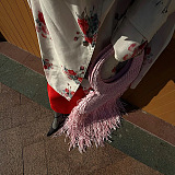 Fringed Woven Mesh Beach  Handbag