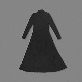Women's Iconography Funnel Neck Fit & Flare Maxi Dress