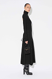 Women's Iconography Funnel Neck Fit & Flare Maxi Dress