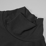 Women's Iconography Funnel Neck Fit & Flare Maxi Dress