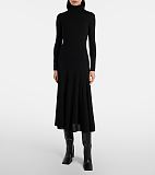 Women's Iconography Funnel Neck Fit & Flare Maxi Dress