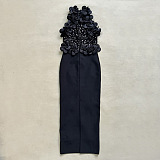 Floral Sequin Maxi Dress