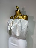 Satin Ruched Gown