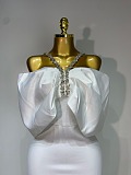 Satin Ruched Gown