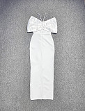 Satin Ruched Gown