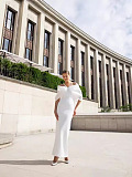 Satin Ruched Gown