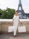 Satin Ruched Gown