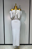 Satin Ruched Gown