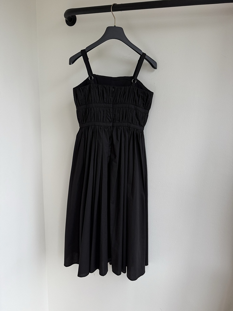 dioriviera mid-length flared dress Dioriviera Embroidered Mid-Length Flared Dress Light Blue Cotton and Linen Blend