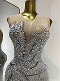 Crystal Off-Shoulder Mermaid Gown