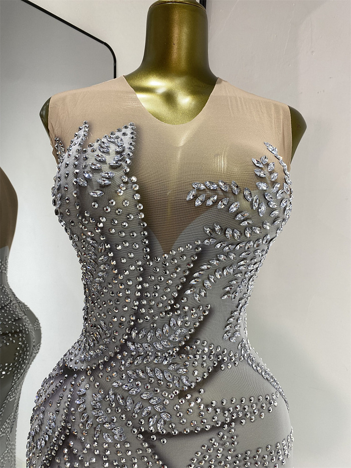 Crystal Off-Shoulder Mermaid Gown