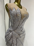 Crystal Off-Shoulder Mermaid Gown