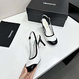 Patent Heeled Slingbacks
