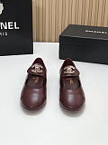 Marry Janes Leather Burgundy with Gold Logo Hardware Buckle