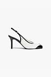 Patent Heeled Slingbacks