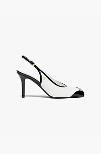 Patent Heeled Slingbacks