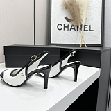 Patent Heeled Slingbacks