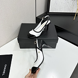 Patent Heeled Slingbacks