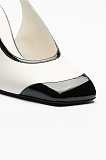 Patent Heeled Slingbacks