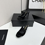 Patent Heeled Slingbacks