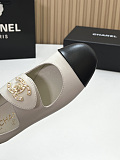 Marry Janes Leather Black & White with Gold Logo Hardware Buckle