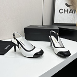 Patent Heeled Slingbacks