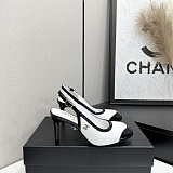 Patent Heeled Slingbacks