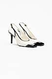 Patent Heeled Slingbacks