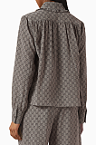 Ruffle-collar Shirt in GG Fabric