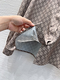Ruffle-collar Shirt in GG Fabric
