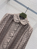 Ruffle-collar Shirt in GG Fabric