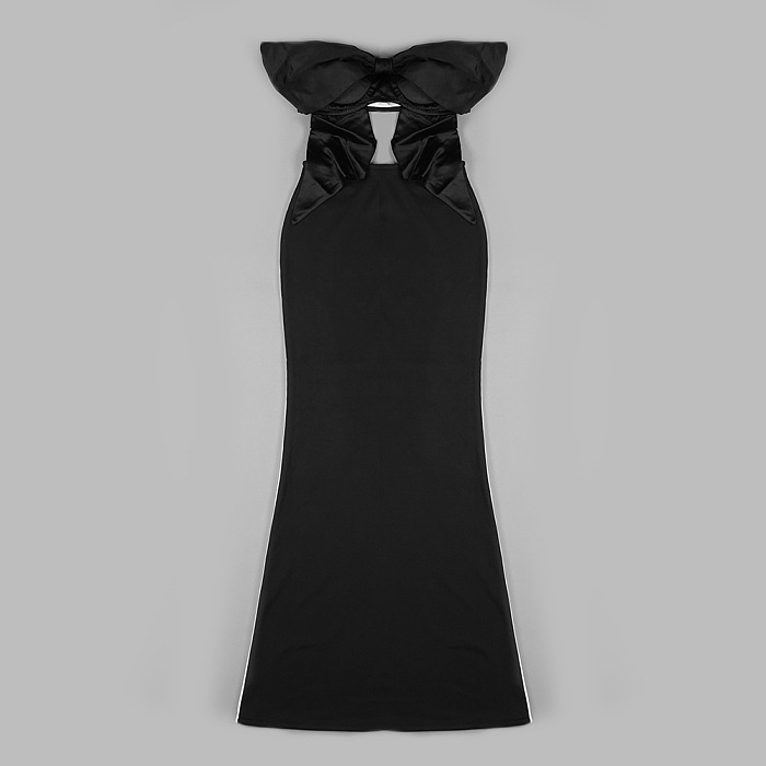 Strapless Cut-out Maxi Dress