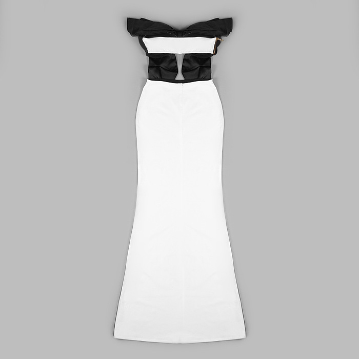 Strapless Cut-out Maxi Dress