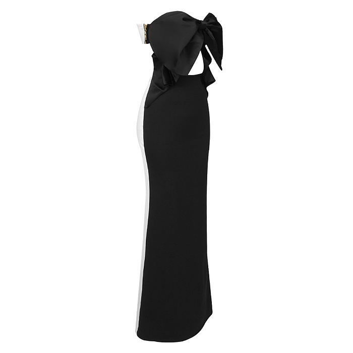 Strapless Cut-out Maxi Dress