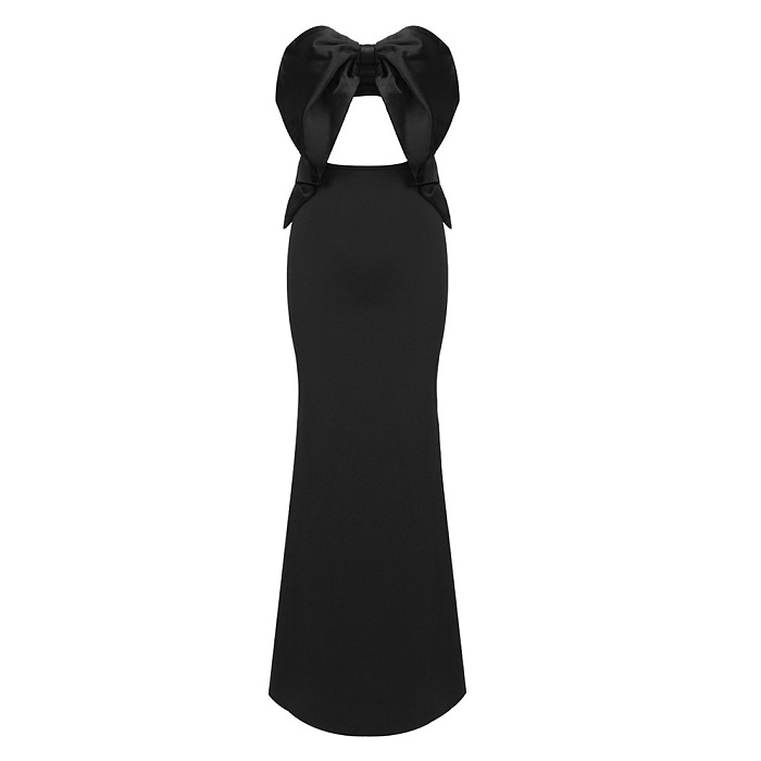 Strapless Cut-out Maxi Dress