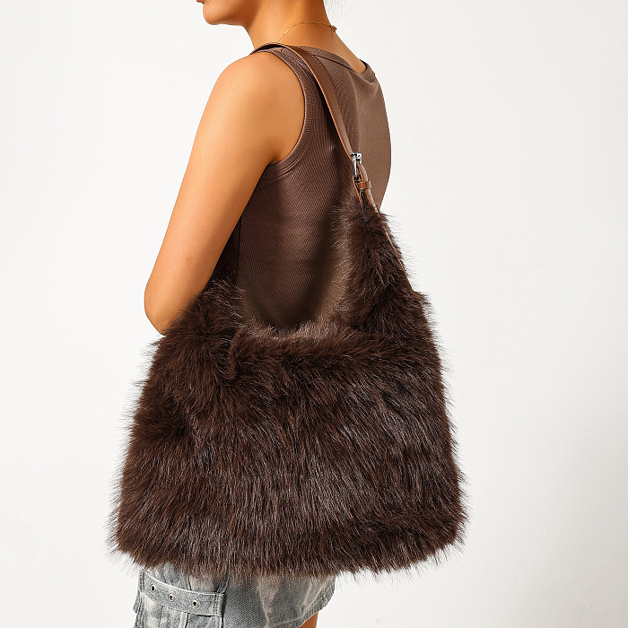 Fur Hobo Bag