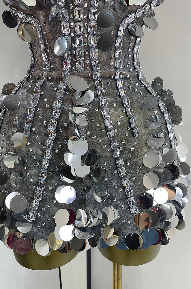 Strapless Sequin Embellished Mini Dress