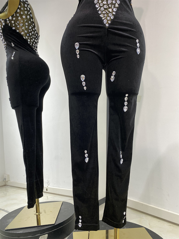 Luxe Crystal Embellished Sheer Jumper