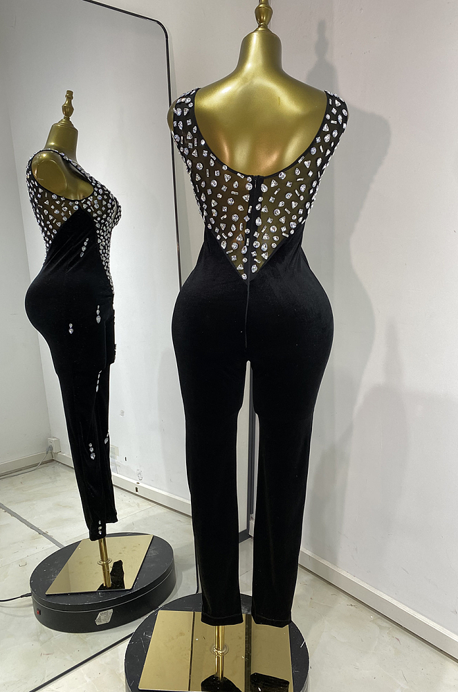 Luxe Crystal Embellished Sheer Jumper