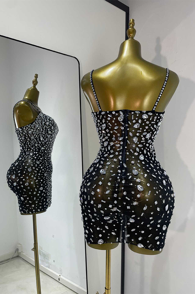 Luxy Crystal Mini Dress