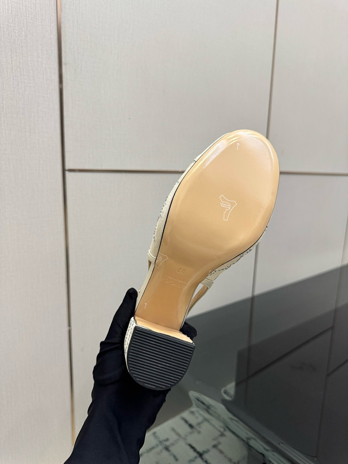 Leather GG Slingback Pumps
