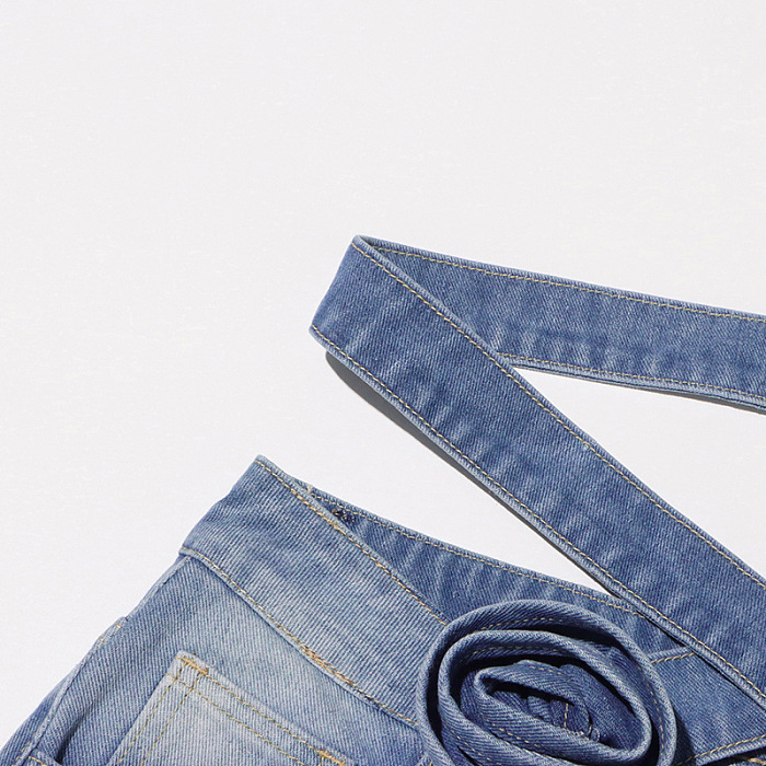 Floral Cross Jeans