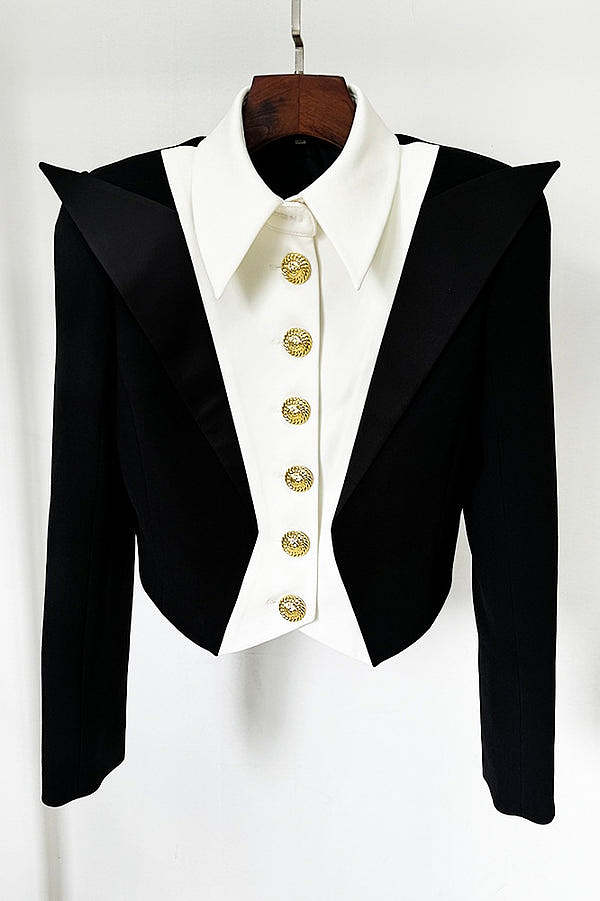 Spencer Buttoned Crop Jacket