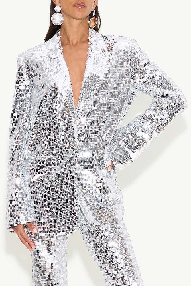 Sequin Blazer Two Piece Set