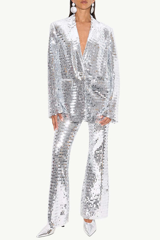 Sequin Blazer Two Piece Set