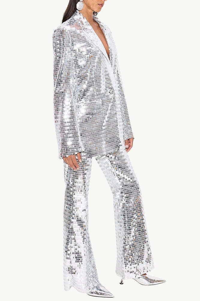 Sequin Blazer Two Piece Set