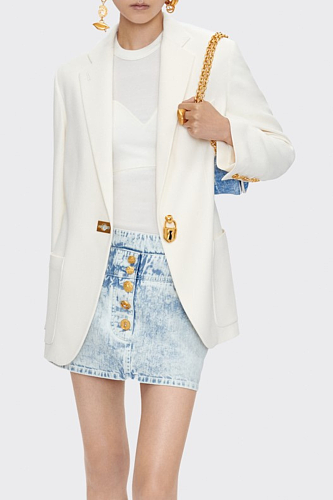 Padlock Embellished Blazer