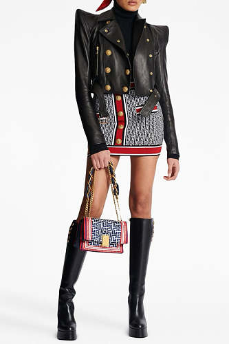 Cropped Leather Jacket