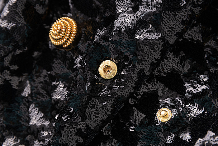 Sequin Double Breasted Blazer